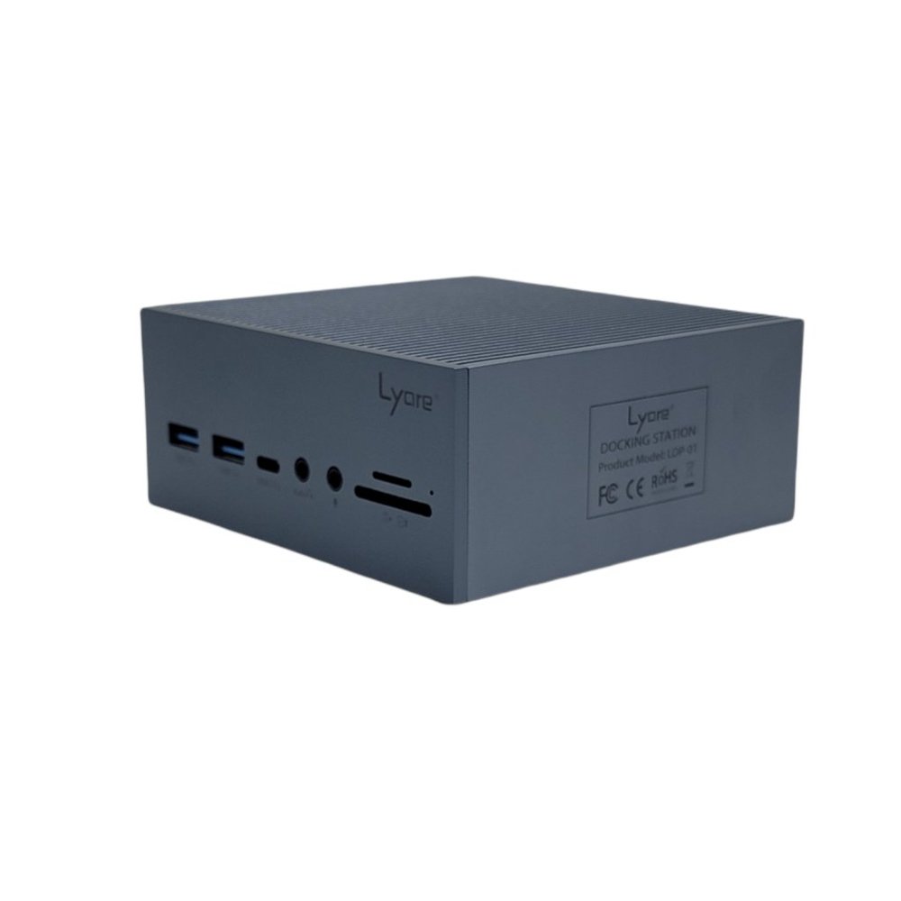 Lyare 4k Displays Gray USB-C Docking Station LDP-01 Triple Displays
